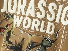 Jurassic world print på brun sweatshirt fra Name It elmwood 13240637